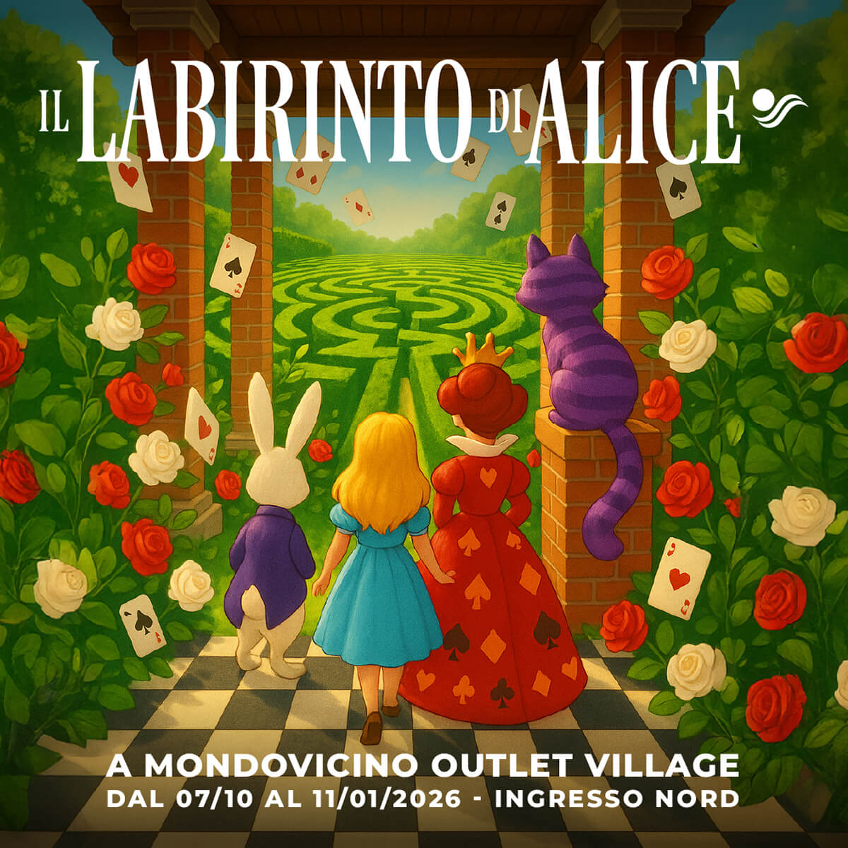 IL LABIRINTO DI ALICE A MONDOVICINO OUTLET VILLAGE